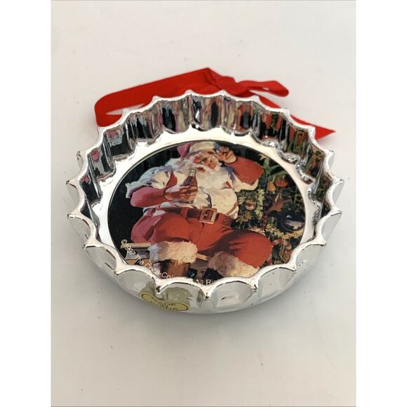 Lot of 6 Coca-Cola Trim A Tree Bottle Cap Ornaments 1990 Vintage Christmas Decor - Picture 12 of 13